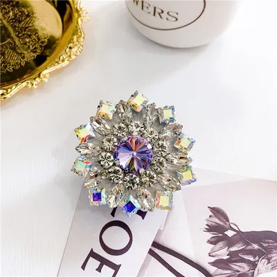  Wholesale Bling Diamond Pearl Phone Ring Holder Socket For iPhone Rhinestone Smartphone
