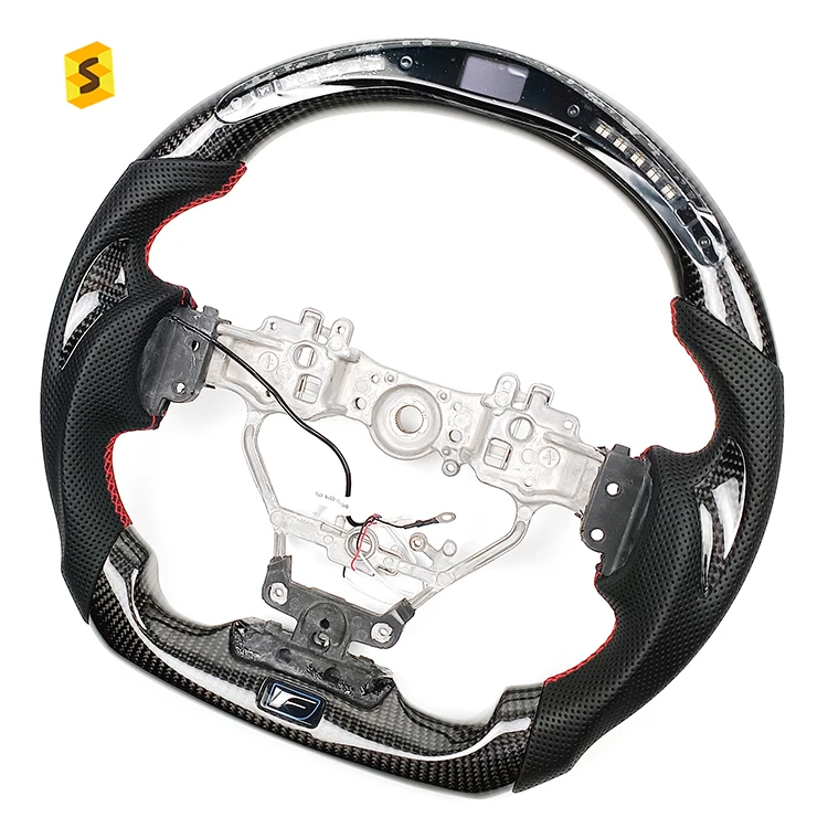 Shasha Carbon Car Part Carbon Fiber LED Steering Wheel For Lexus IS350 GS350 GS300 IS250 IS ES RX NX LS UX LC GS GX LX LC
