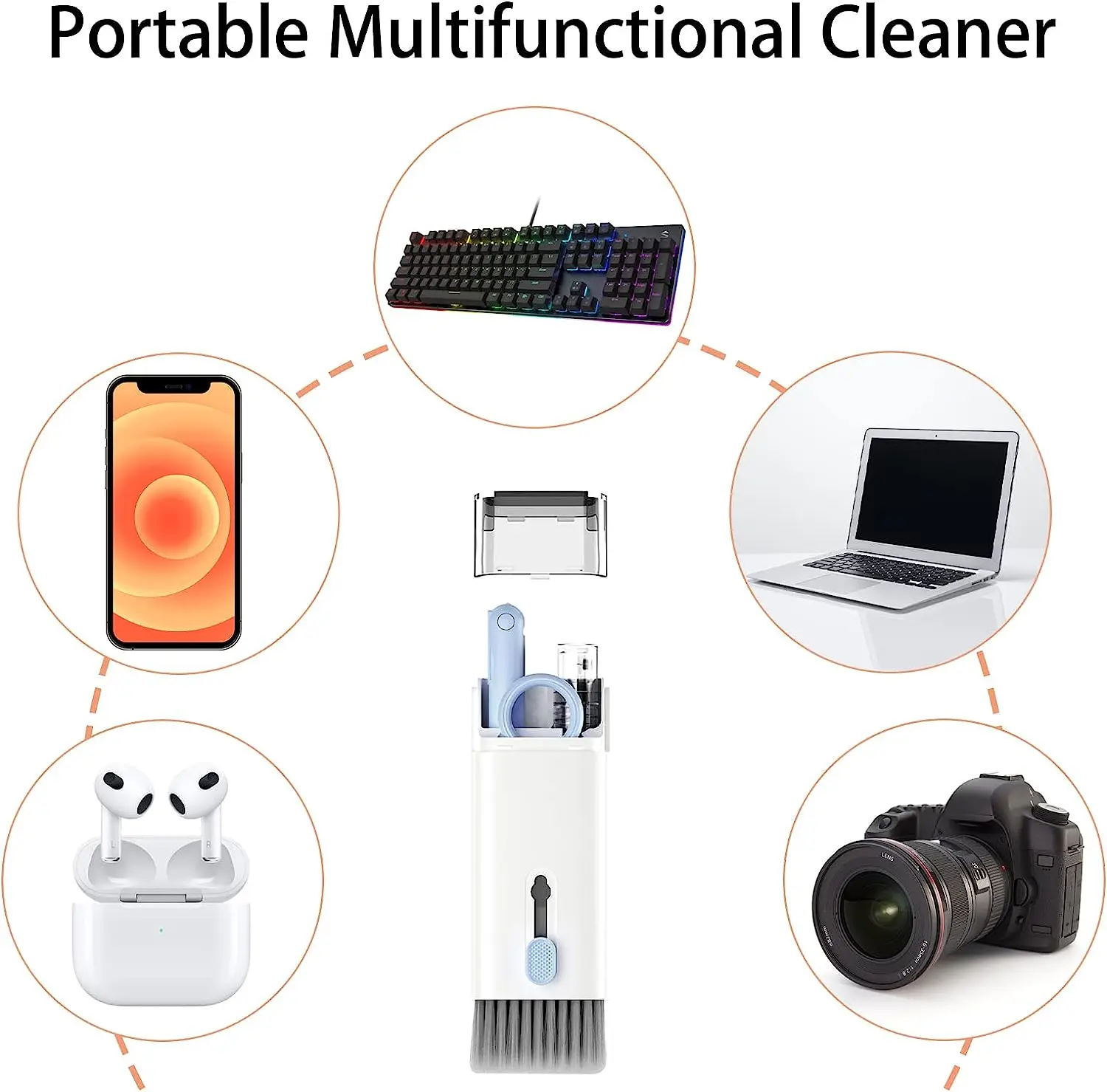 7 in 1 Electronic Cleaner kit Keyboard Cleaning Kit, Laptop Cleaner with Brush, Electronic Cleaner for Airpods pro