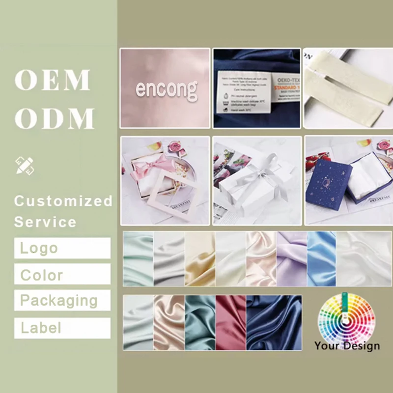 Wholesale 16mm19mm 22mm Organic100% Silk Pillow Cases In Box, Silk Pillow Cover Logo 6A Oeko 100% Pure Mulberry Silk Pillowcases