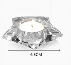 Personalized Nordic Romantic Wholesale Custom  Crystal Candle Holder With For Home Pub Party Wedding Decoration