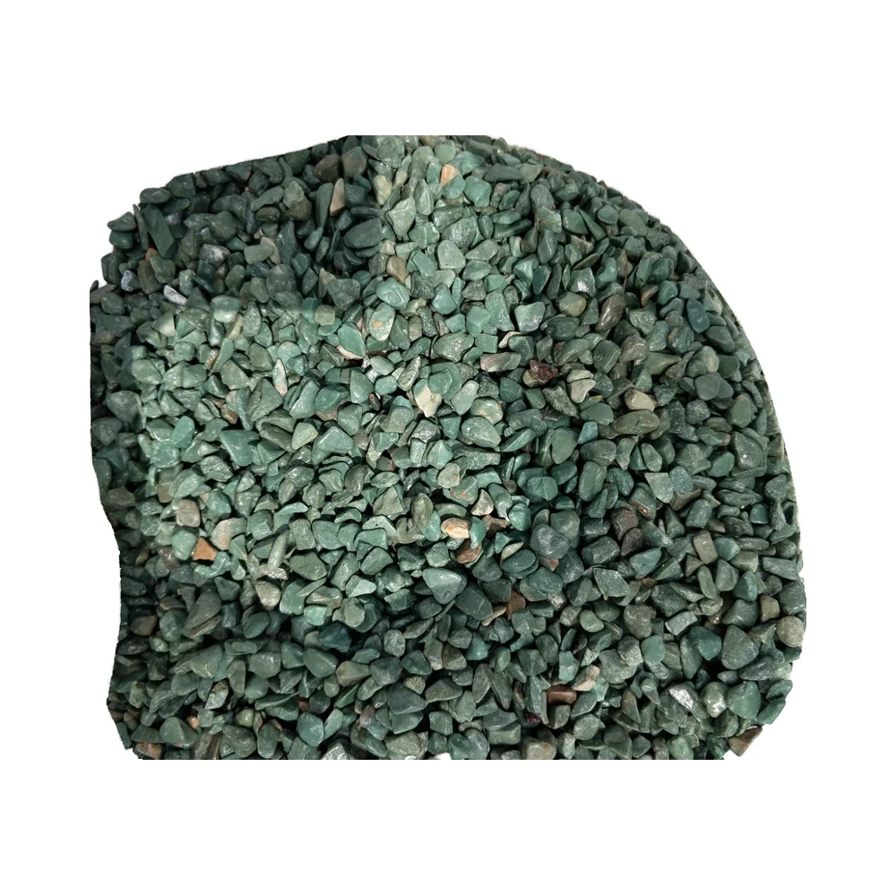 Высококачественная оптовая продажа водонепроницаемый и нескользящий темно-зеленый камешки клейкий камень для мощения ванной комнаты