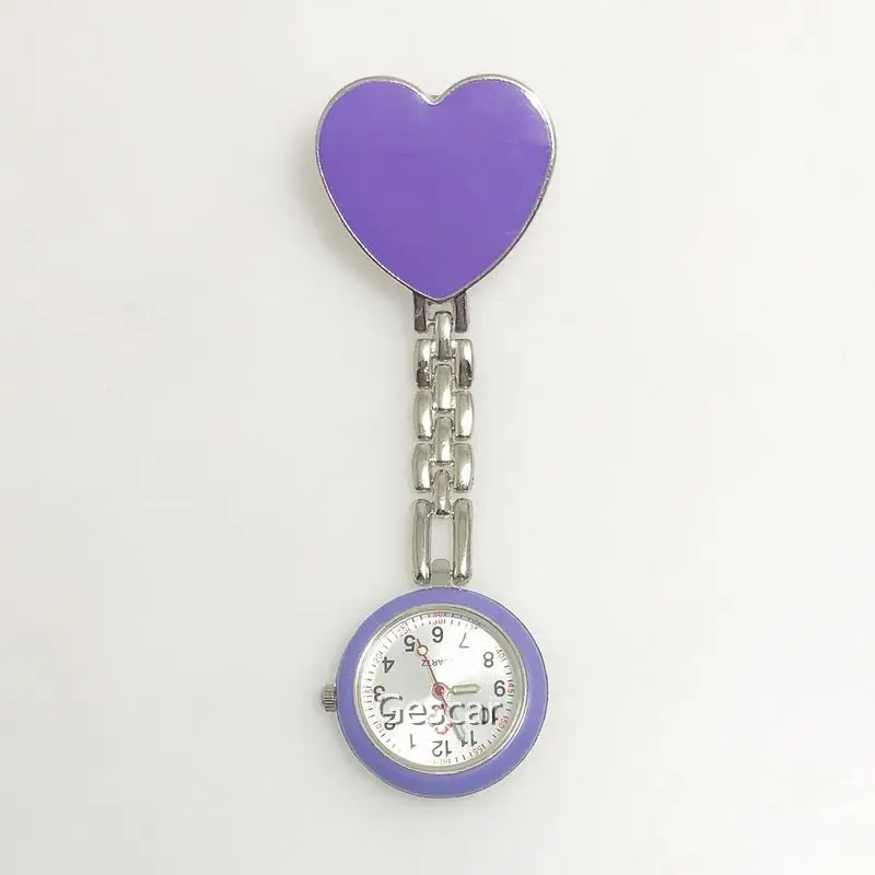 
New Style Luminous Clock Breast Nurse Watch Heart Hanging Pendant Nurse Watch Fashionable Luminous Pendant Hang Watch Gift 