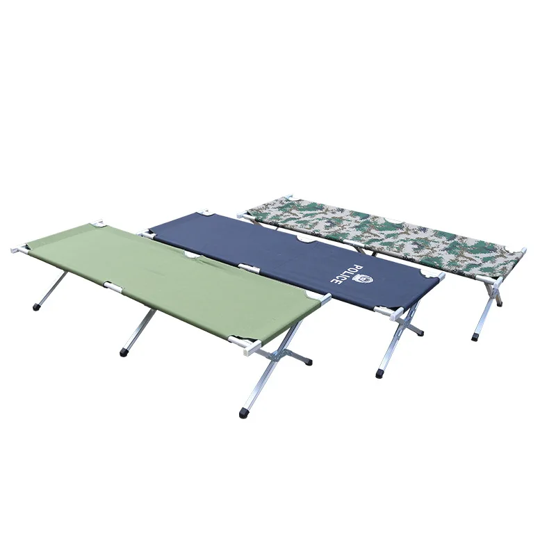 China wholesale Custom Ultralight Compact Travel Aluminum Camping Cot Adjustable Height Sleeping Cot Folding Camping Bed