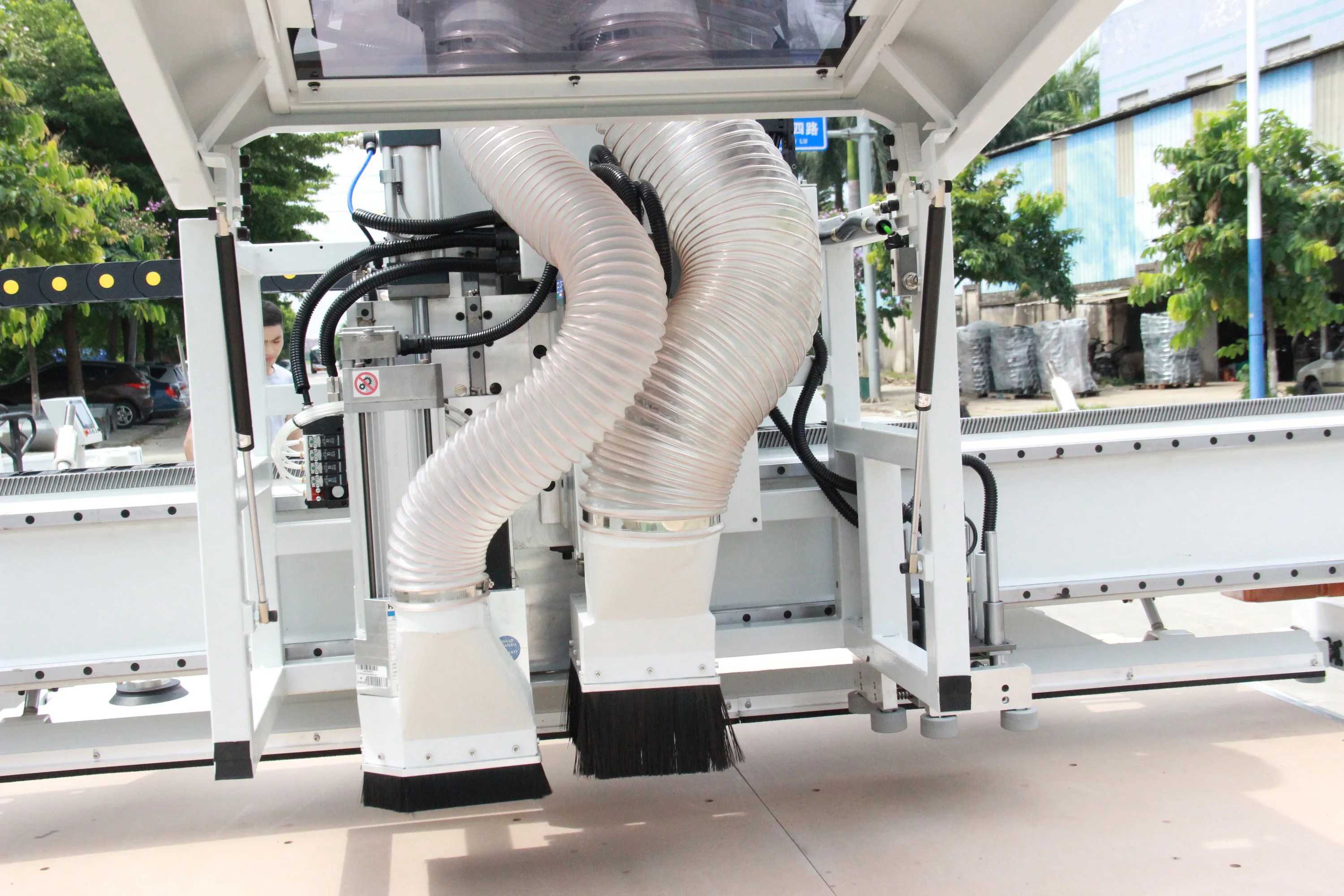 KS-K8+9V 9kw spindle cnc wood router Automatic labeling device wood cnc machine price