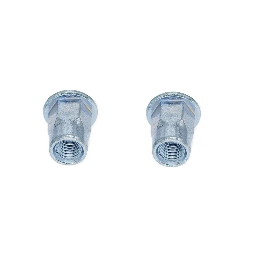 China Fastener M4 brass Polished Rivet Anodized Aluminum Rotary Hollow flat head semi hexagonal body open end rivets
