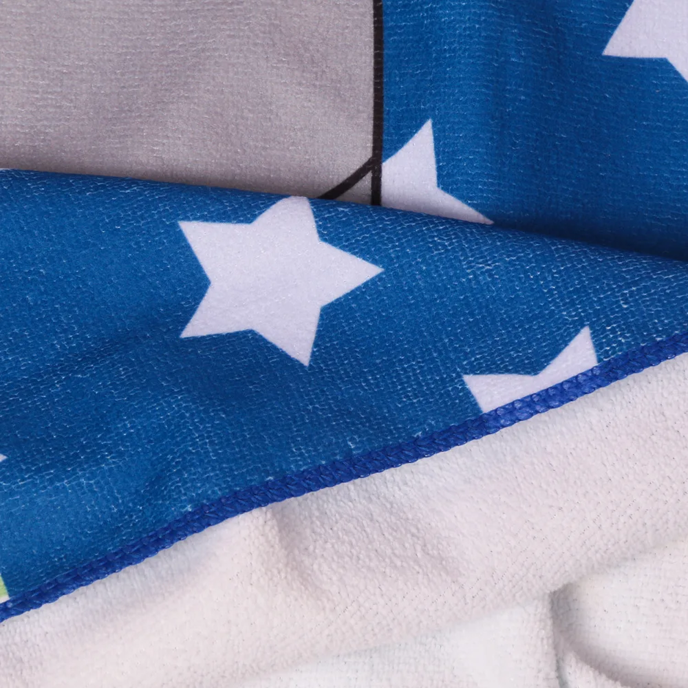 Custom Microfiber Solid Kid Chid Children Beach Sport Hooded Poncho Hoodie Surf Towel