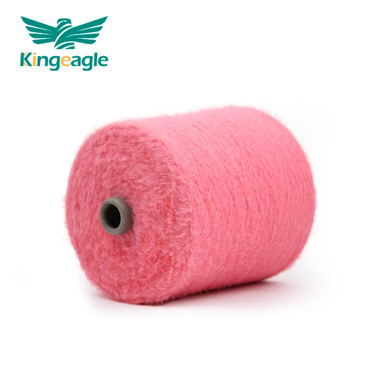 Kingeagle Polyester 1.3cm Mink Feather Hairy Yarn Fancy Yarn for sweater