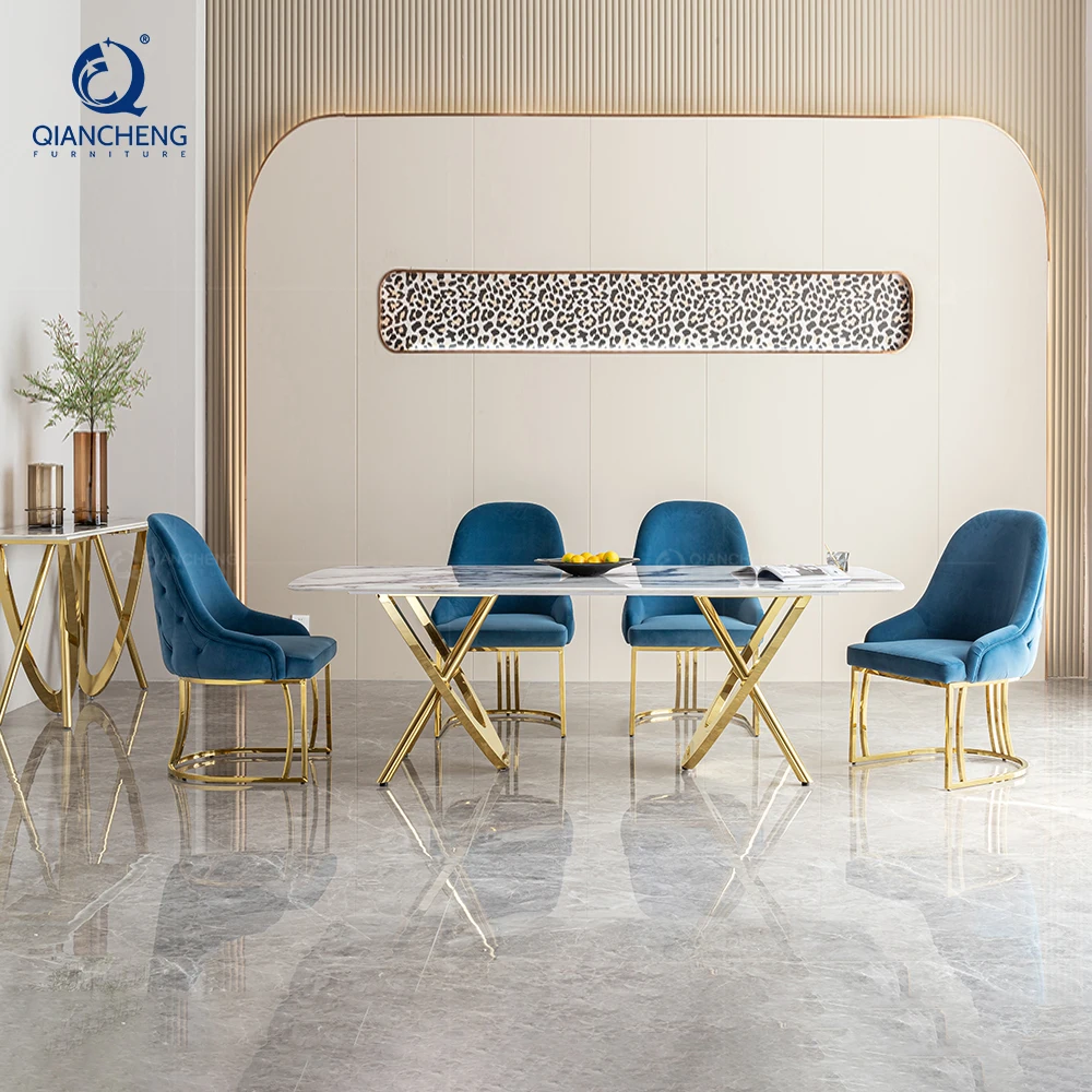 wholesale design nordic high back modern dining chair for dinning room chair modern metal frame velvet dining chair hotel villa