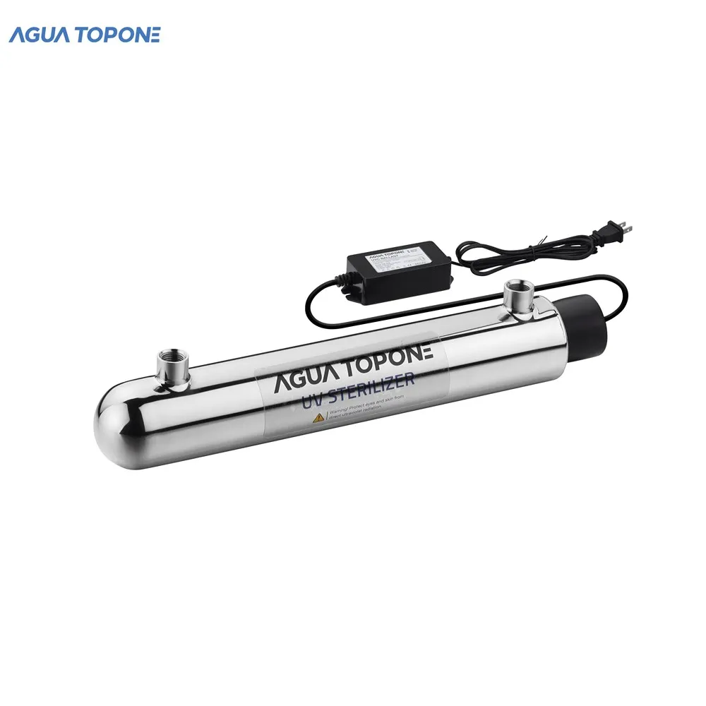 AGUA TOPONE Ultraviolet Light Water Purifier Whole House Purification UV Water Sterilizer 12W 1GPM