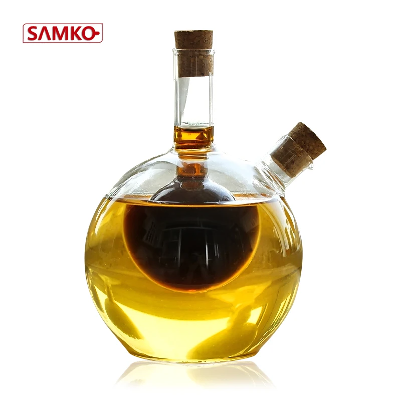 
cooking oil glass olive oil and vinegar oil bottles set 