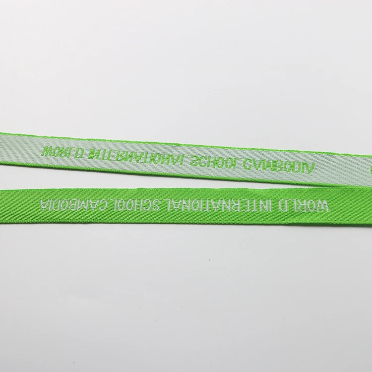 Quality Embroidered Woven Fabric Lanyard Custom Embroidered Lanyard