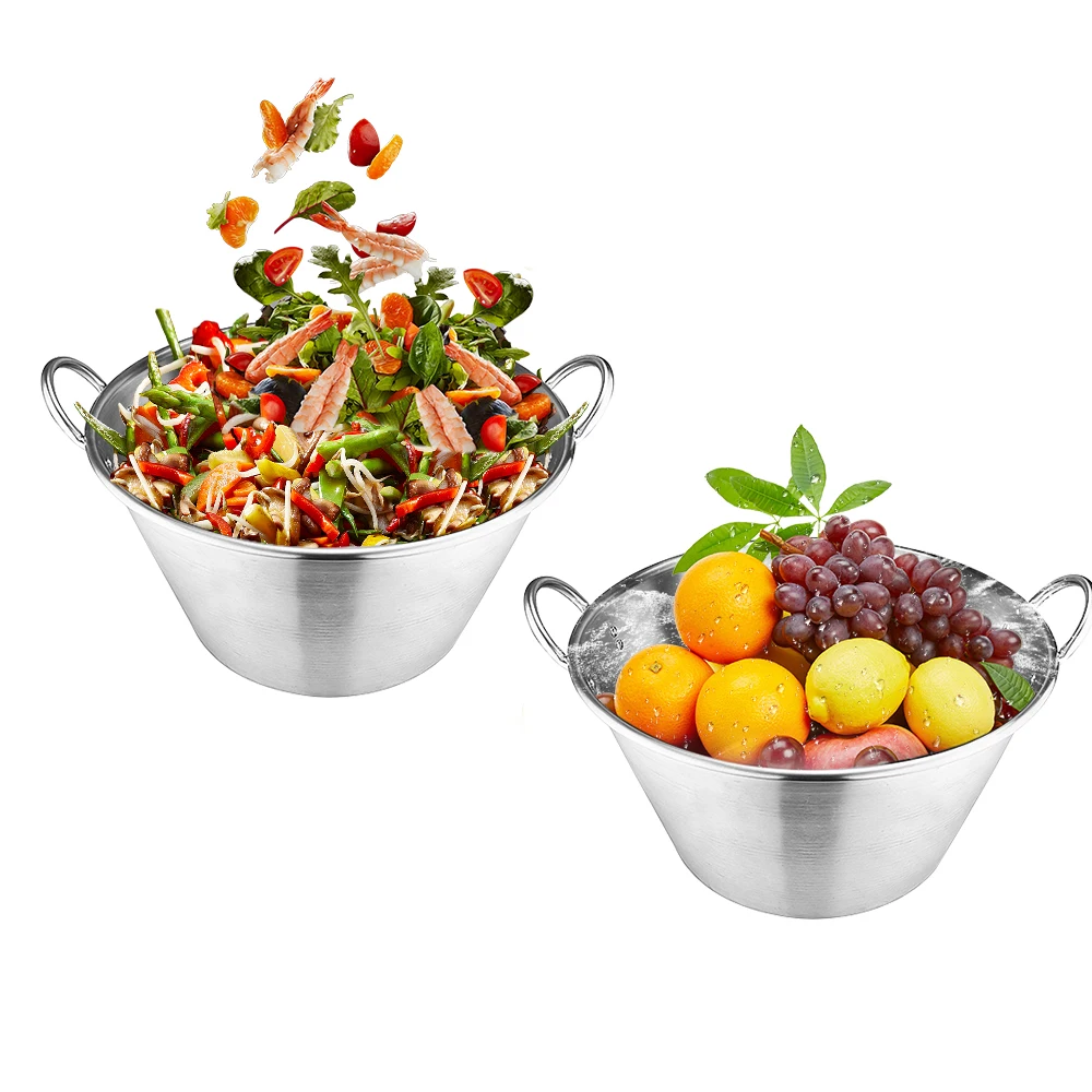 Factory Direct Sale Customized Multi Sizesstainless Steel Mexican Pot Cazos De Acero Inoxidable Comales Cazo Carnitas