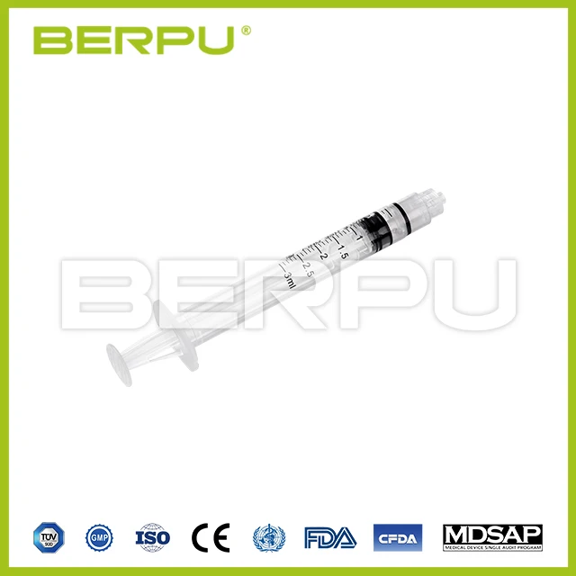 BERPU Factory Price Medical Safety 3ml 5ml Automatic Disable Syringe For Dose Immunization