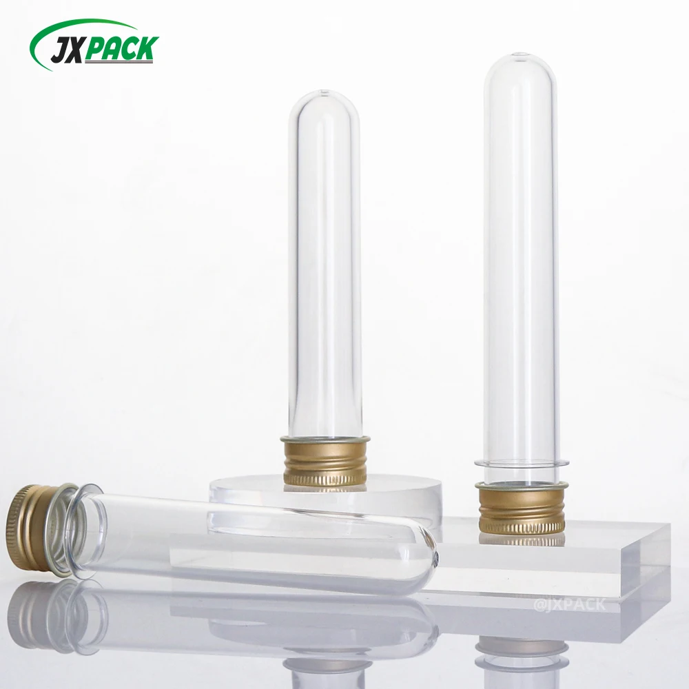 60ml transparent cylindrical PET tube bottle plastic tubes food candy tube bottle