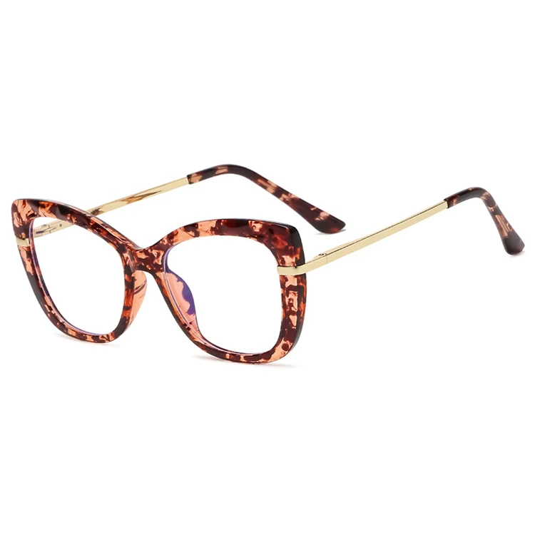 2022 New clear cat eye l anti-blue light glasses mobile phone computer blocking blue light radiation eyeglasses for women
