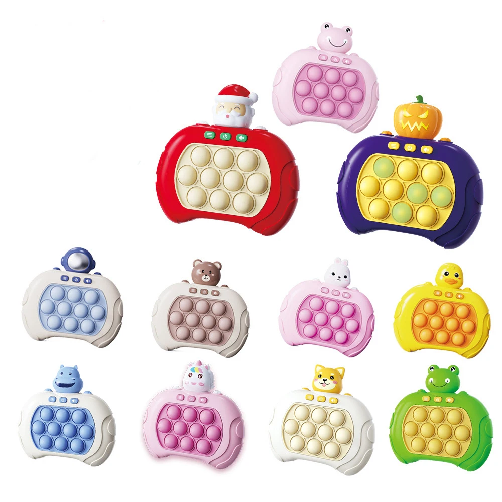 Bubble Puzzle Game Machine Light Up Electronic Gaming Popping Game Toys quick push light up pop game fidget toys