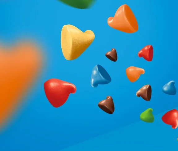 Large chocolate flavored cookies Soft Cookies Crispy Cookies Colorful Bean Chocolate Flavor*340g