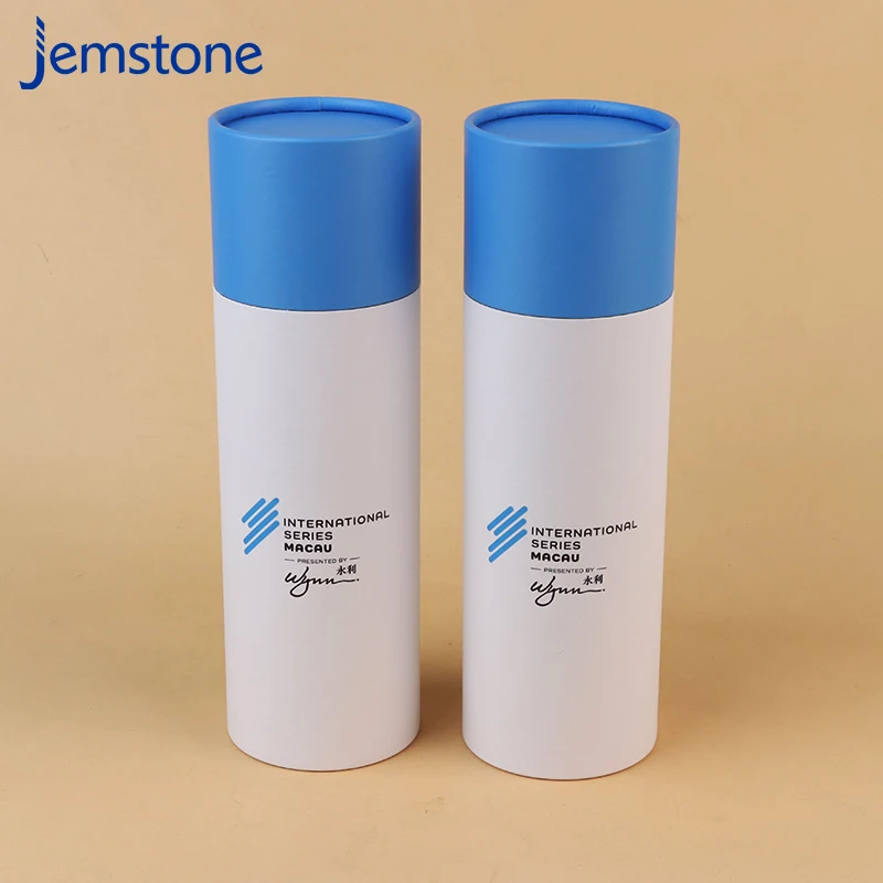 Recyclable Custom Free Design Kraft Paper Tube Sock Towel Storage Containers Cylinder Packaging