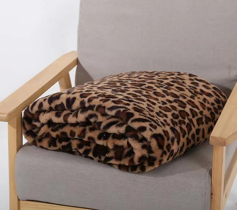 Luxury Wholesale plain super soft faux fur blanket throw in China