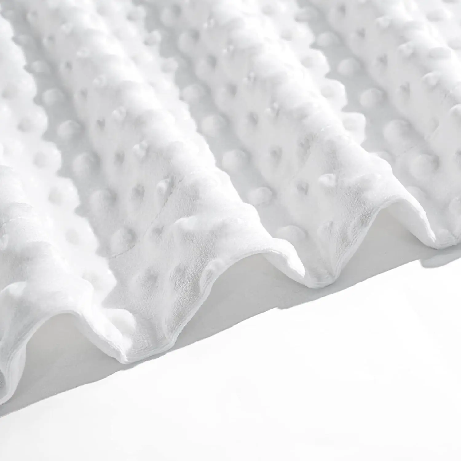 Customized Logo Printable Minky Dot Newborn Throw Blanket Sublimation Blank Baby Blanket with Massage Beads