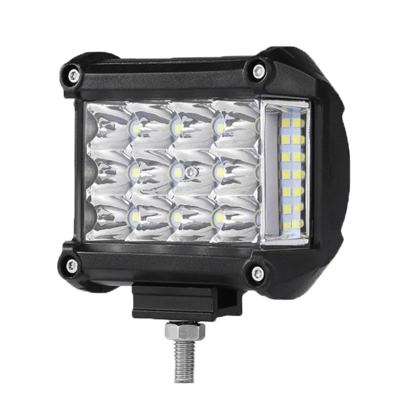 Светодиодная фара дневного света QIDEWIN, противотуманная фара 4 дюйма 57 Вт, для джипов, грузовиков, квадроциклов, кроссоверов, лодок, морских прогулок