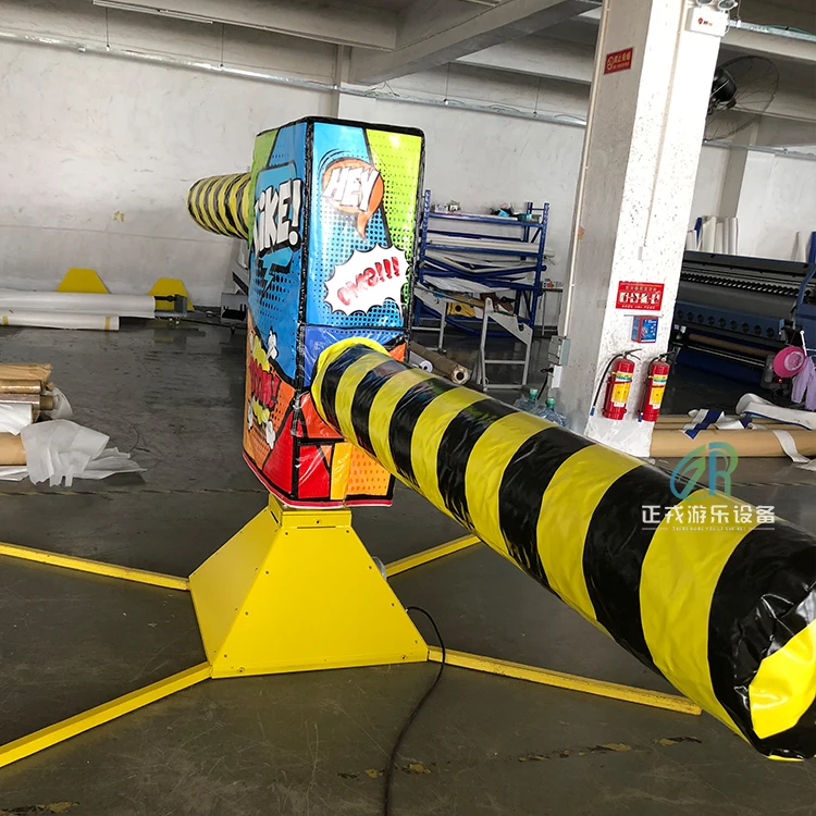 Outdoor Inflatable Meltdown Inflatable Wipeout Game  Mechanical Inflatable Sweeper Game for Kids and Adults