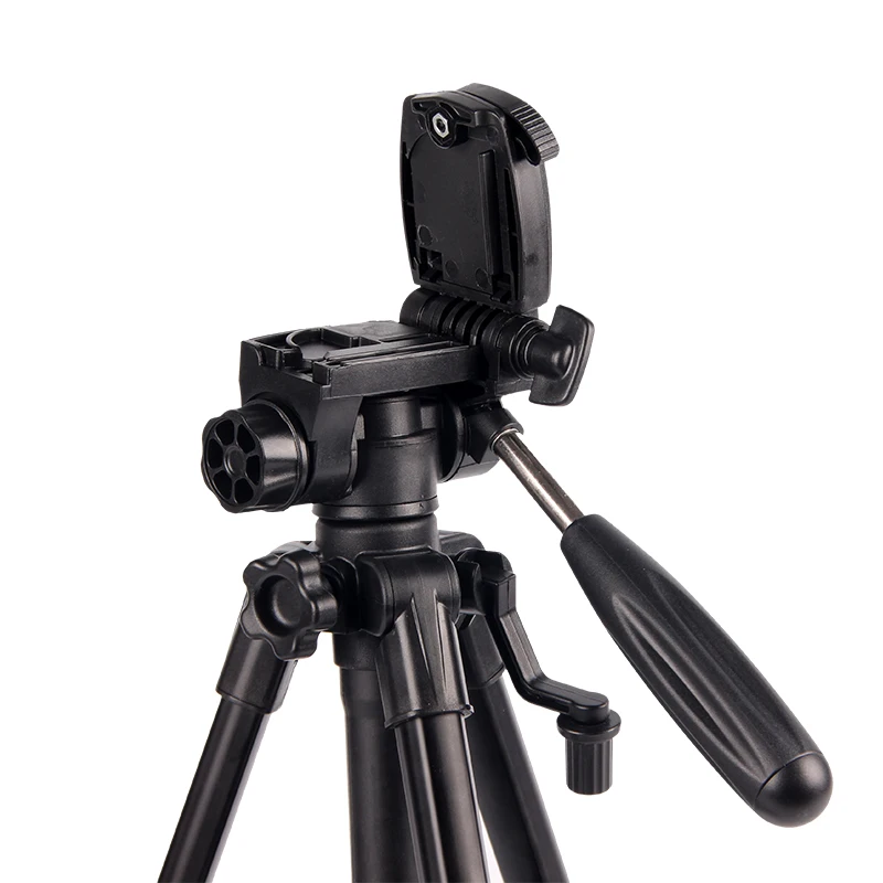 
factory wholesale multi-function Mini lightweight portable tripod stand for DSLR digital camera with 3-Way Pan and Tilt Head 