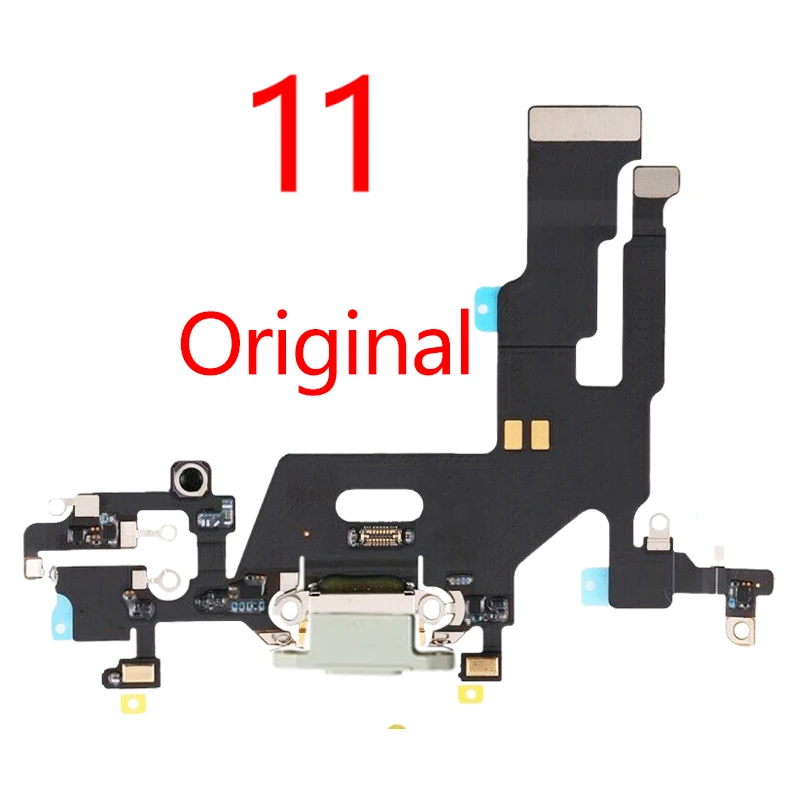  Оригинальный USB-разъем для зарядной док-станции разъем порта iPhone X XS XR 11 11pro Pro MAX гибкий кабель зарядки и передачи