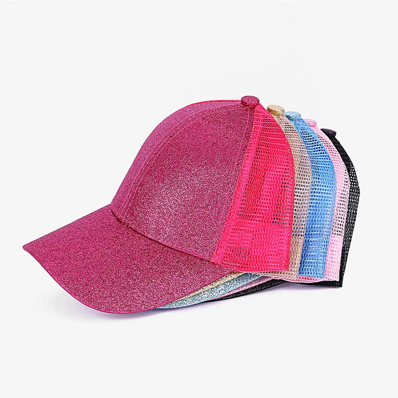 Лидер продаж, модное платье с блестками для детей с логотипом на заказ волос блестящая бейсболка шапка