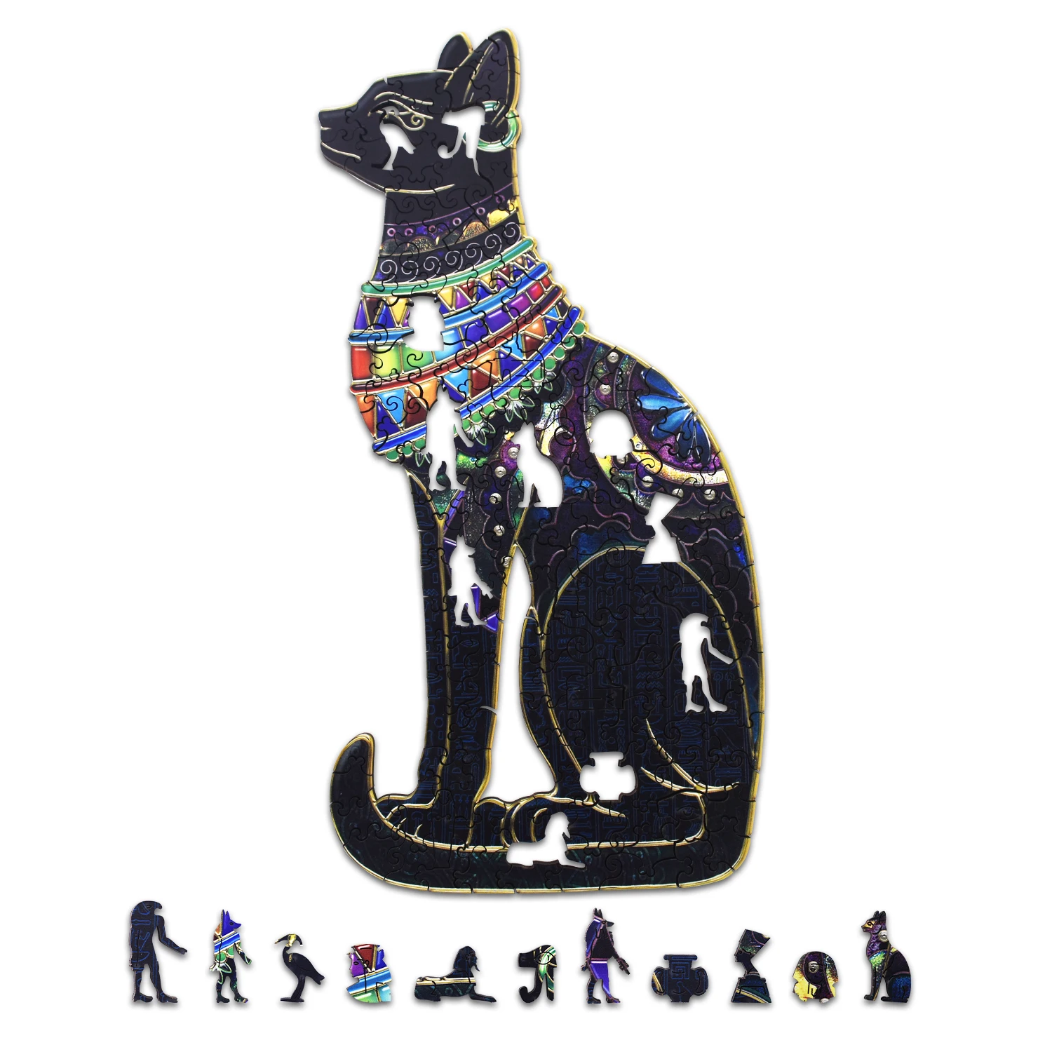 Egyptian Cat Jigsaw Puzzle  A3 A4 A5 3D Animal Puzzles Pretty Colorful Puzzles For Stock