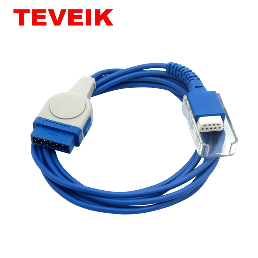 Wholesale Spo2 Adapter Cable Custom SpO2 Extension Adapter Cable 11pin to DB9 female Compatible With Monitor Spo2 Cable