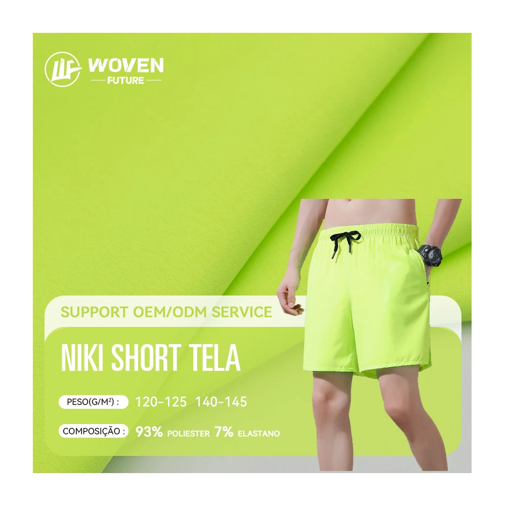 Shaoxing WovenFuture 120gsm woven four-sided stretch fabric tela secado rapido waterproof polyester fabric roll microfiber