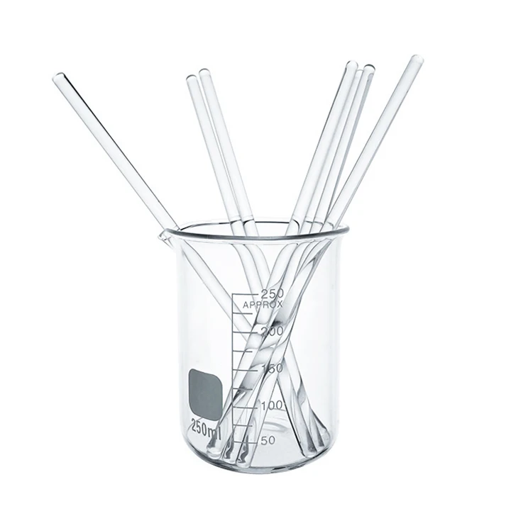 Laboratory tool round end transparent long stirring rod glass stir stick