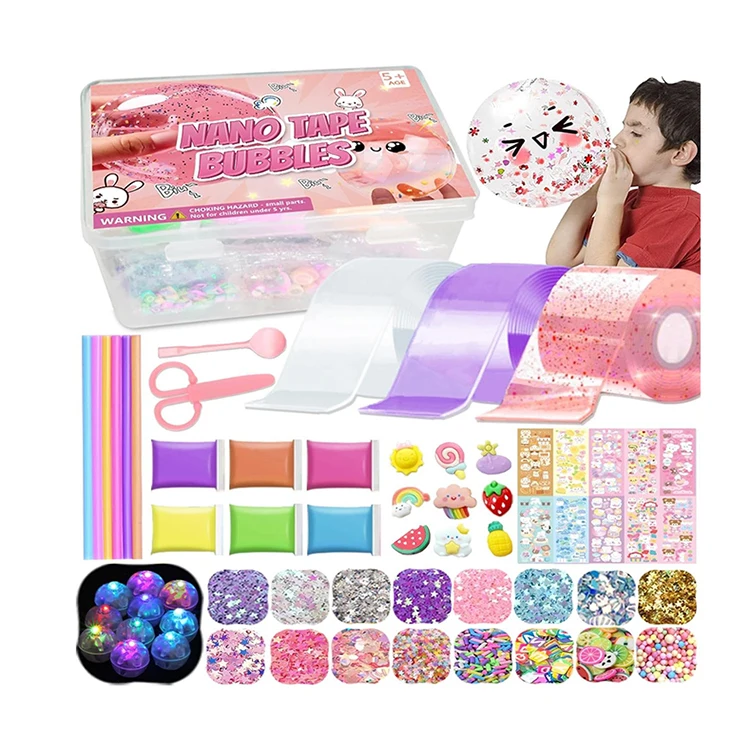Creativity DIY Party Favors Nano Tape Craft Kits for Kids Funny Nano Bubble Balloon Kits for Kids