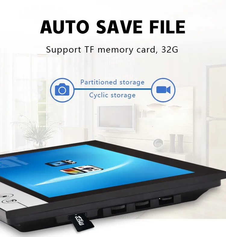 Multi-function  Intercom  telephone system conversation Call Bell video door phone