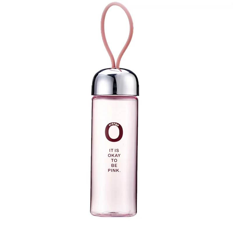 
Top Grade Portable Water Cup Simple Letter Portable Water Cup Transparent Plastic Water Cup 