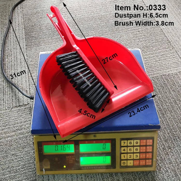 HQ0333 made in China plastic brush and dustpan set for table clean
