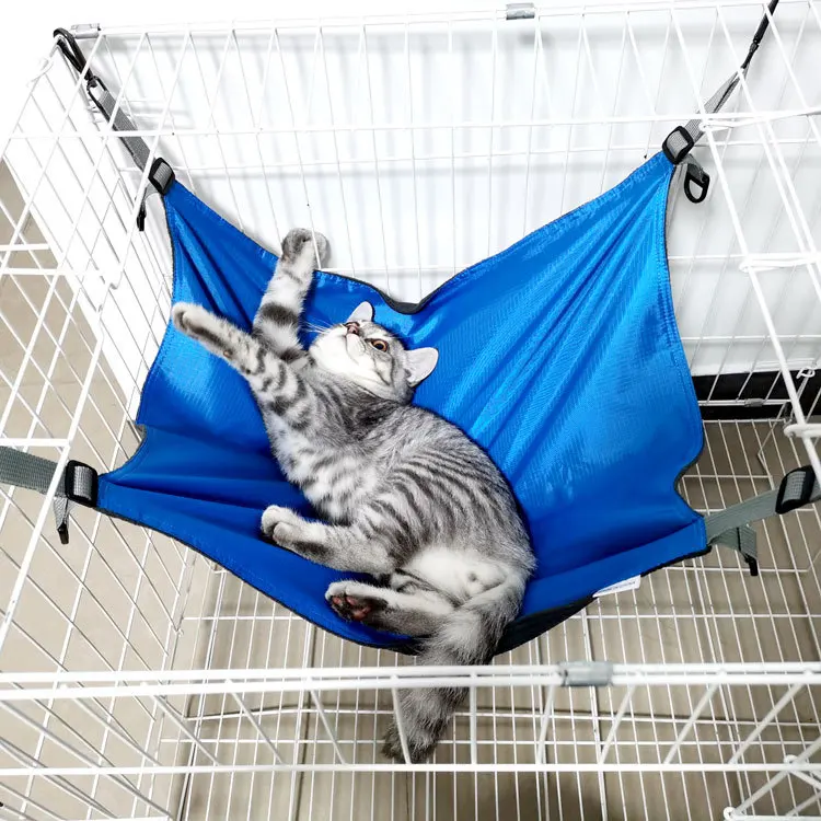 Pet Cage Adjustable Cat Bed Two Sides Comfortable Waterproof Resting Sleepy Pad Cats Small Dogs Rabbits Hanging