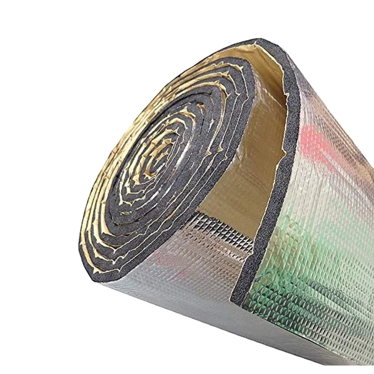2023 Industrial Design Style Self-Adhesive Thermal Insulation Sheet Aluminum Foil Backed XPE Foam Construction Sound Insulation