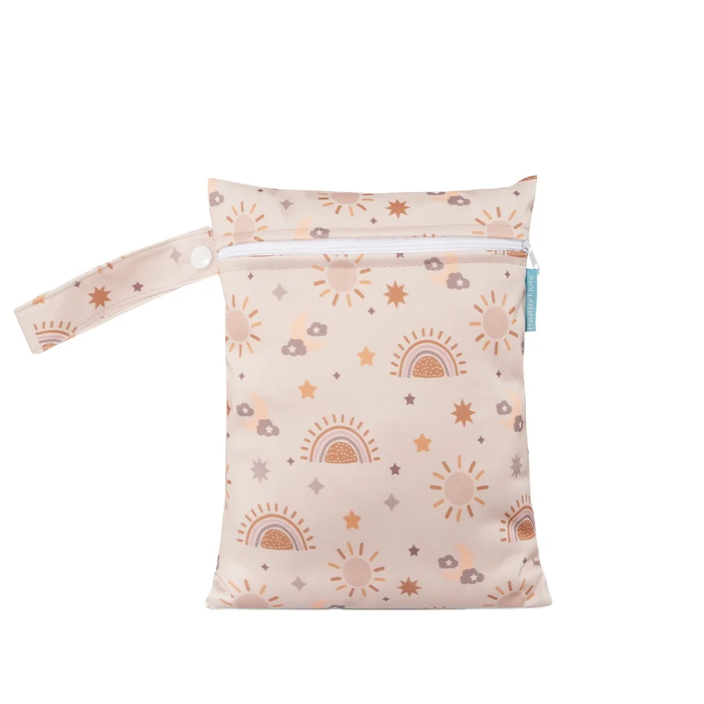 Baby Cloth Diapers Wet Diaper Bag Washable Travel Bags custom mini size wetbag