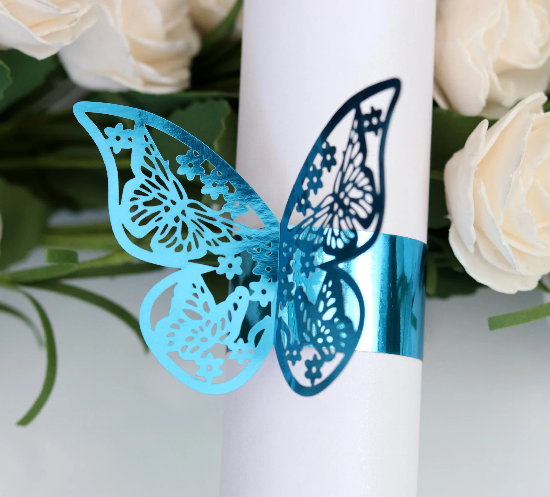 Towel Rings Quinceanera 3d Butterflies Decoration Wedding Sweet 16 Invitation Party Butterfly Towel Rings