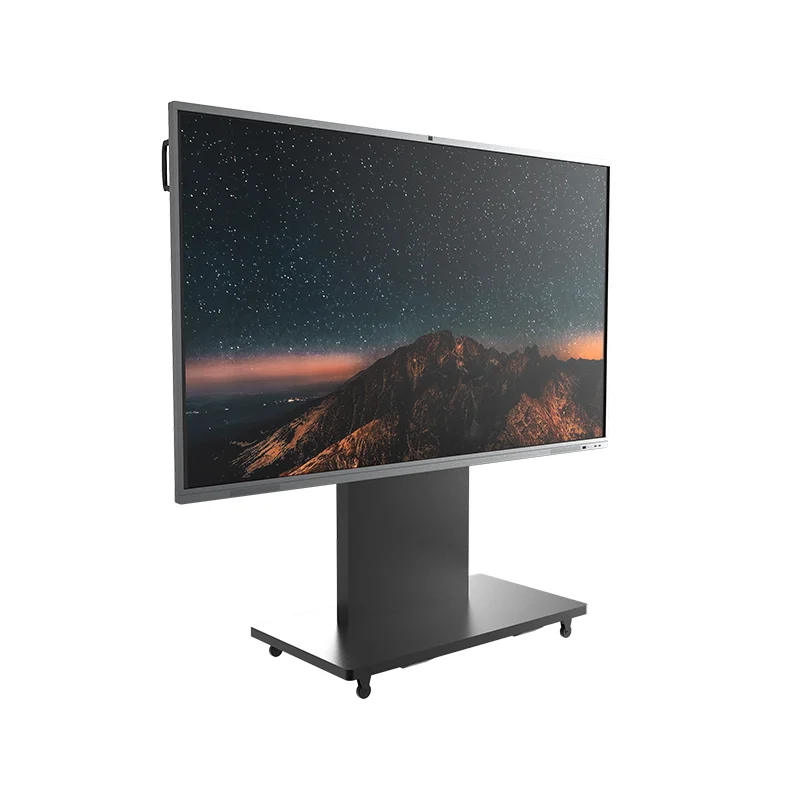 wireless miracast 55 inch floor standing 20 points IR touch smart interactive whiteboard