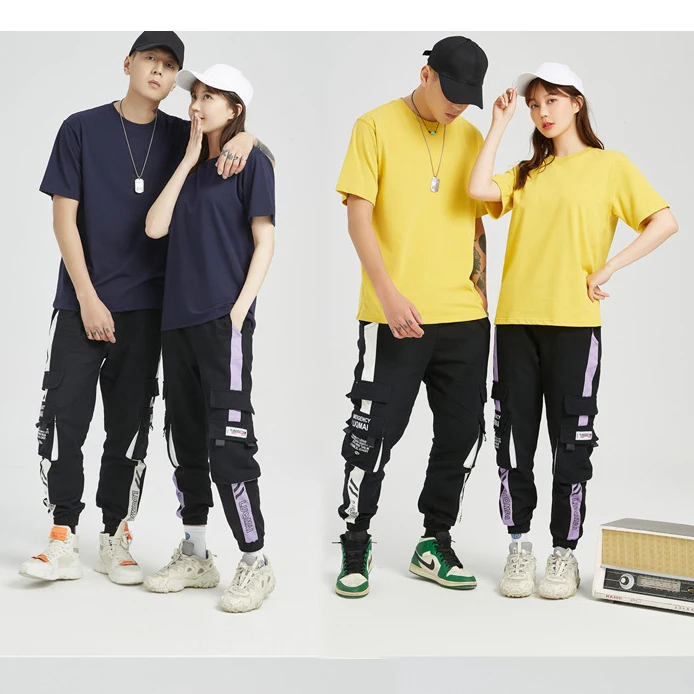 MTDU02 New Short Sleeve Solid Color 220g Pure 40 Double Yarn Advertising Blank 100% Cotton T Shirt Custom T Shirts