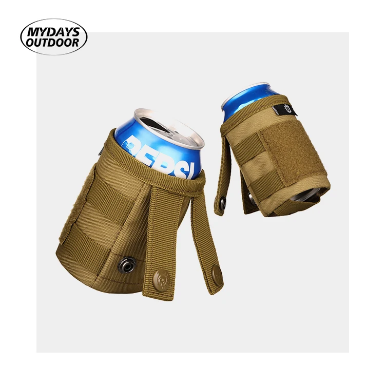 Outdoor Utility Sports Mini Cans Tactical Molle Beer Bottle Pouch Cover for Hunting Camping Hiking