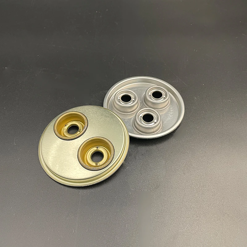 VGT High quality round metal tin bottle top cap for tin bottle cans can support customization