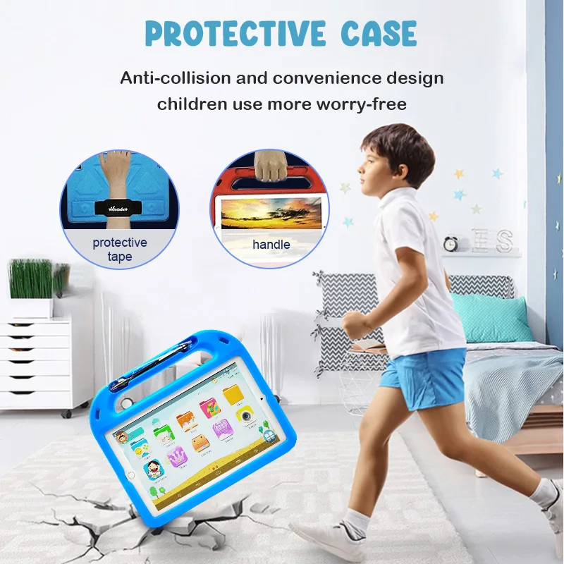Cheap Kids 10 Inch Android Tablet For Toddler Parent Control Children Wifi Educational Tablet Pc With Kid-proof Case
