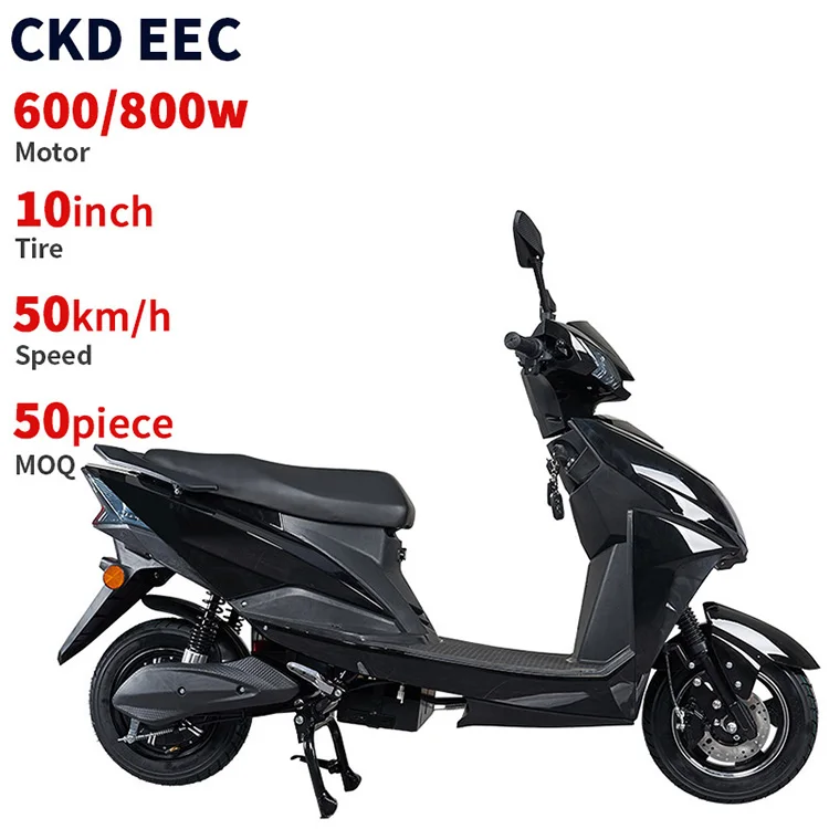CKD EEC 10inch 2 wheel hot sale electric motorbike 600/800W 50km/h speed china manufacturer electric motorcycle with good price