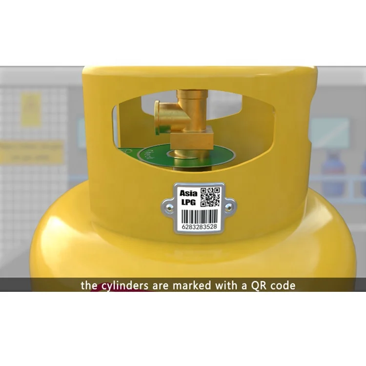 Gas cylinder asset management durable tag scratch resistance long distance easy read