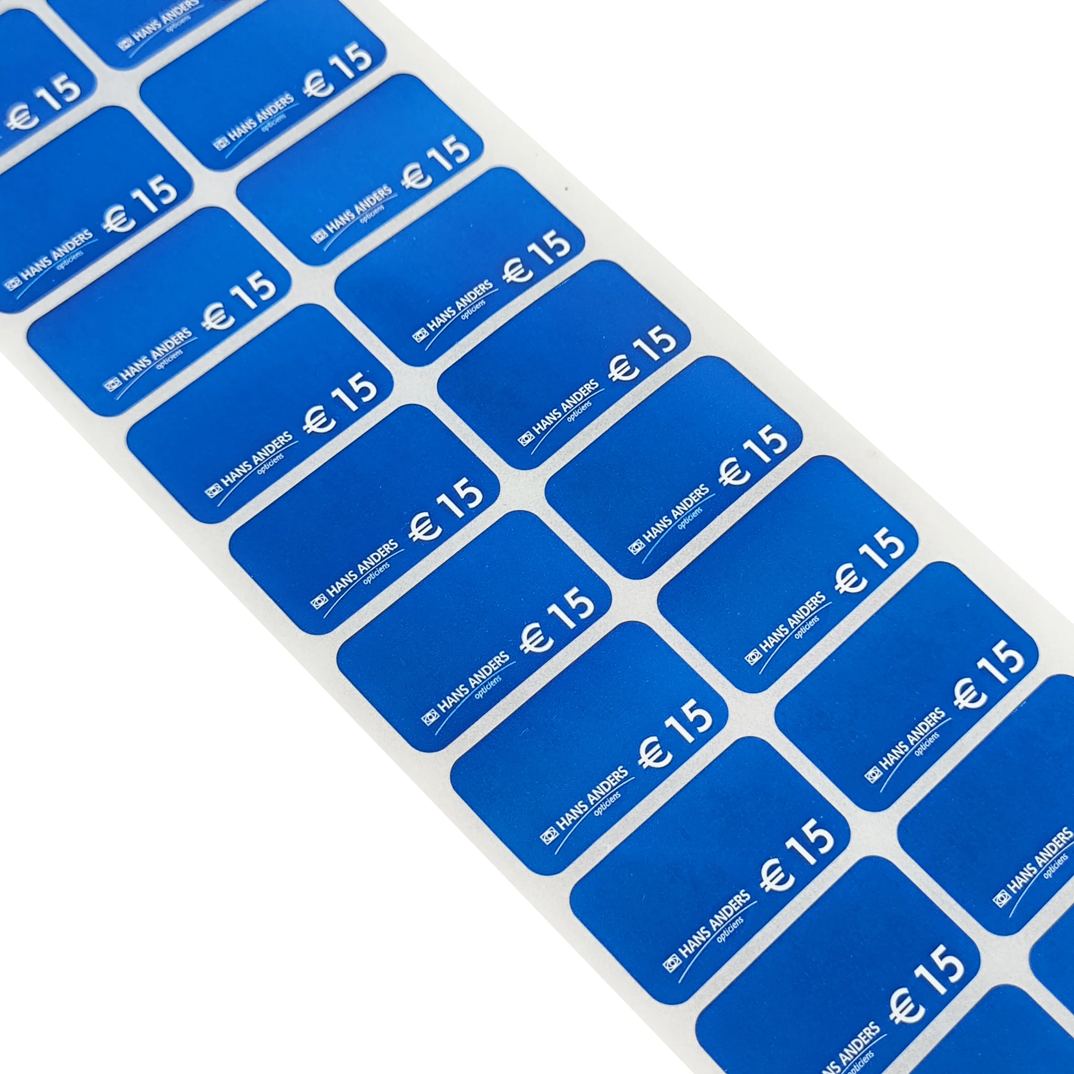 Custom logo and size writable self-adhesive paper sticker label